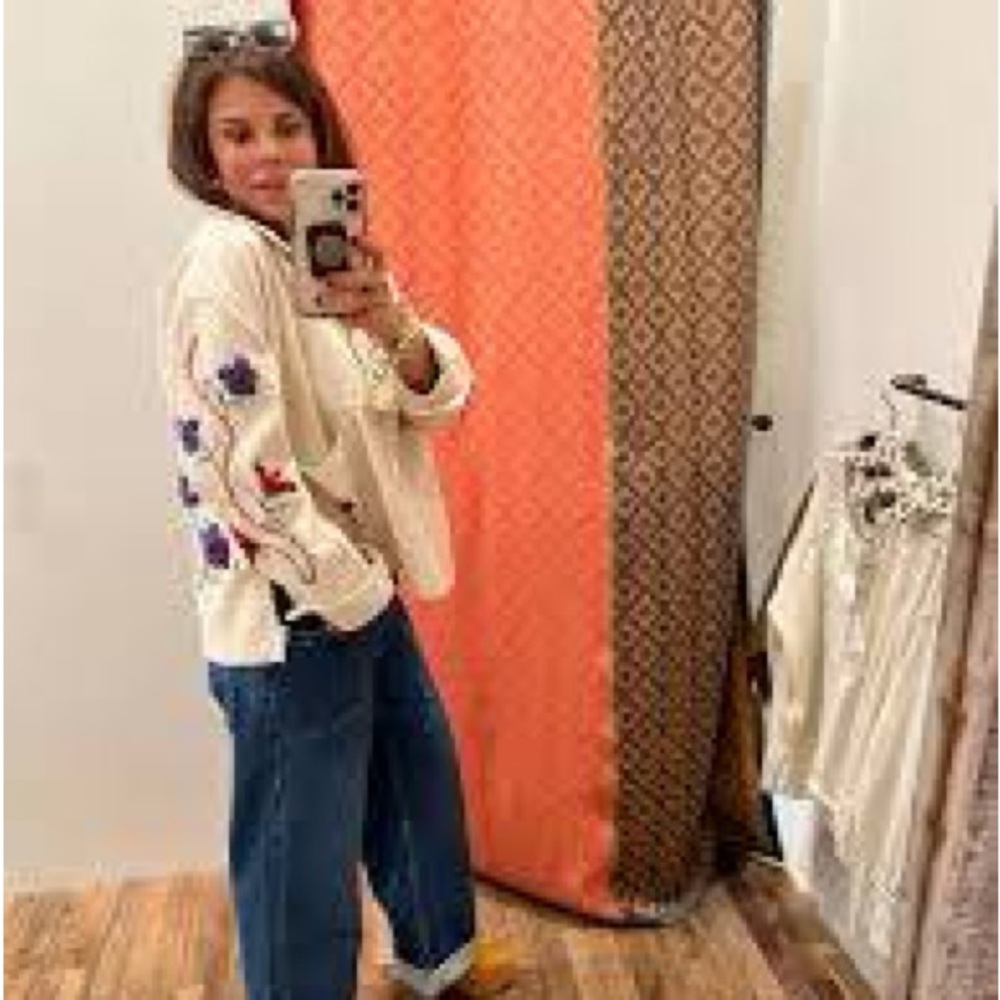 We The Free Winter Bloom Pullover Size L NWT - Picture 4 of 7